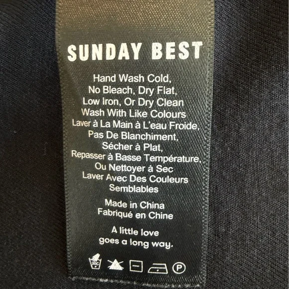 Aritzia Sunday Best Black Open-Front Knee Length Kimono Size S/M EUC - Picture 11 of 11